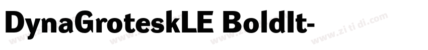 DynaGroteskLE BoldIt字体转换 DynaGroteskLE BoldIt字体转换